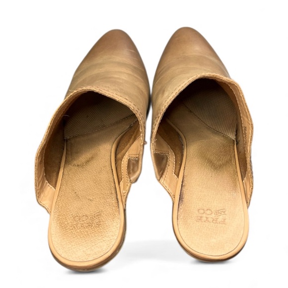 Frye Jacy Tan Leather Mules boho western leather pointed toe scandi girl - Picture 3 of 7